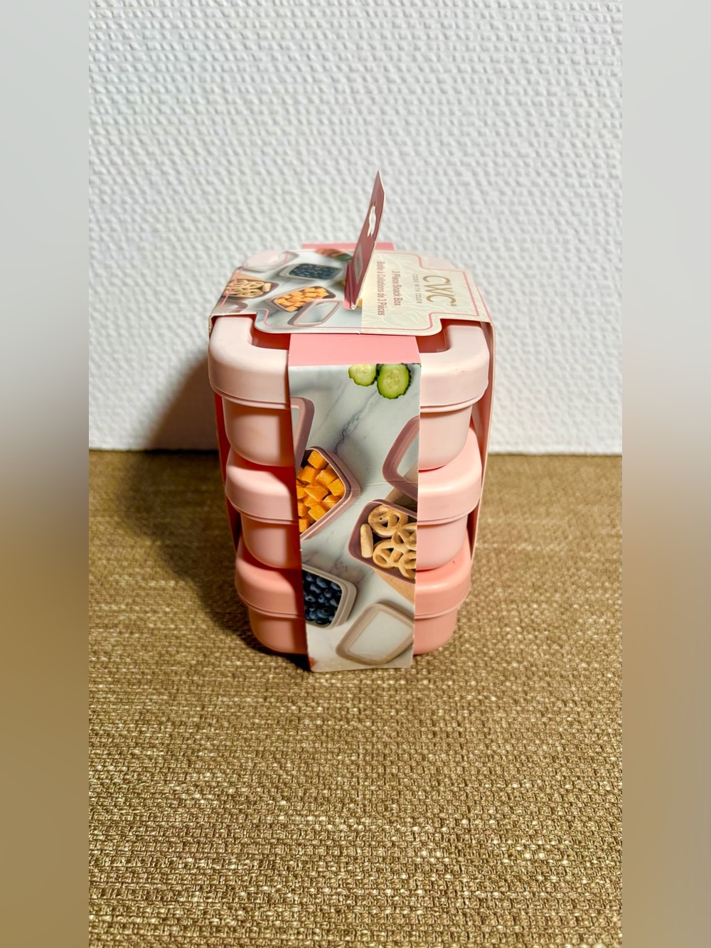 CWC Cook With Color 3-Piece Pink Snack Box Set - Picture 3 of 7